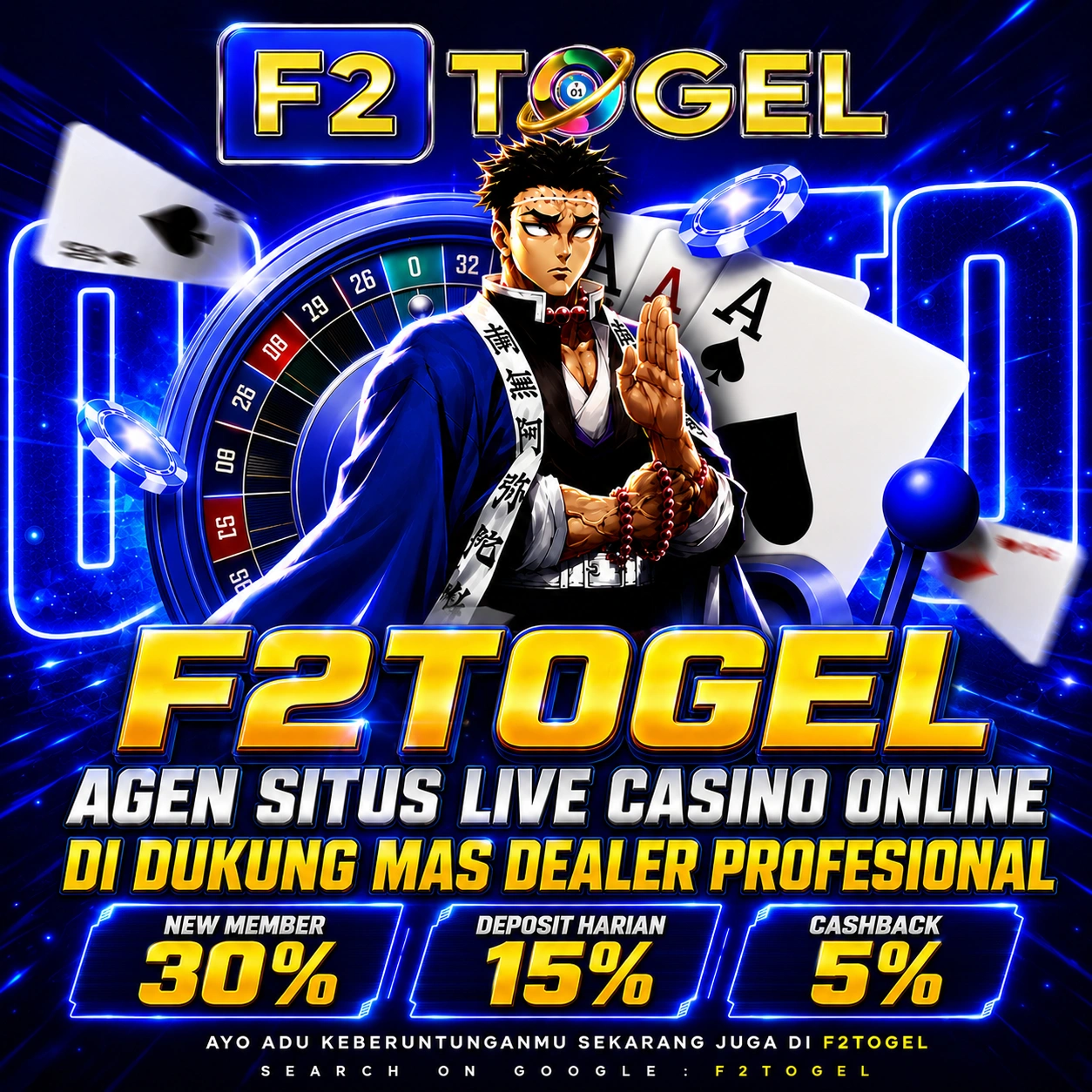 F2Togel - Agen Situs Live Casino Online di Dukung Mas Dealer Profesional